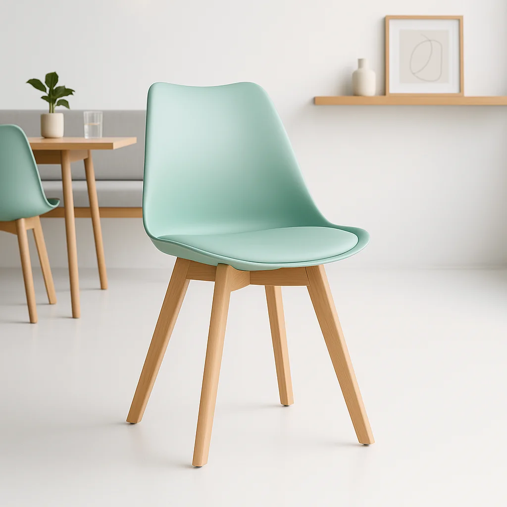 Silla Tulip Acolchada - Menta