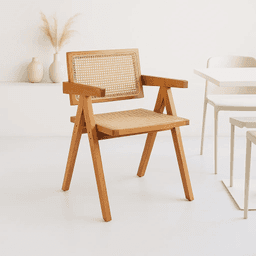 Silla Chandigarh Rattan - Madera