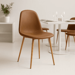 Silla Spoon Ecocuero - Café