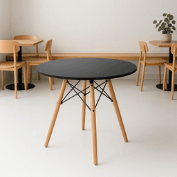 Mesa Eames 100cm redonda - Negra