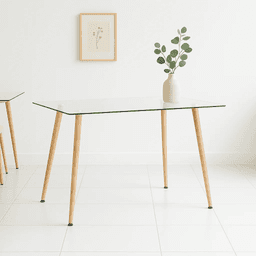 Mesa Rectangular de Vidrio 120x80 cms