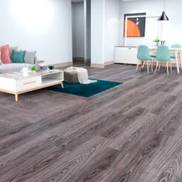 Piso Vinilico SPC Color Gris Oscuro