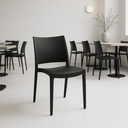 Silla de Exterior Restaurant - Negra