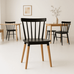 Silla Windsor - Negra (Caja de 4 unidades, precio unitario)