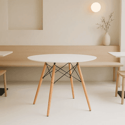 Mesa Eames 80cm redonda - Blanca