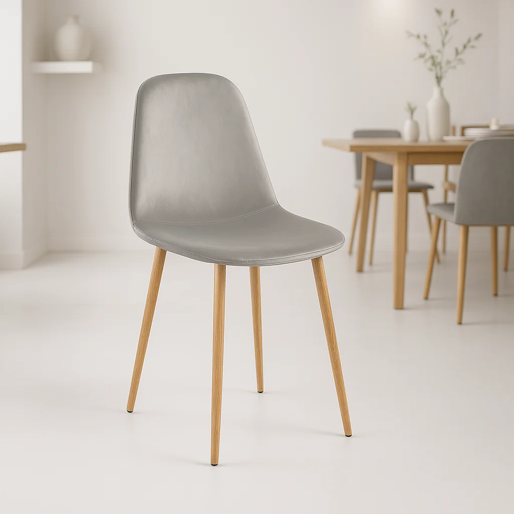 Silla Spoon Velvet - Gris