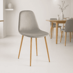 Silla Spoon Velvet - Gris