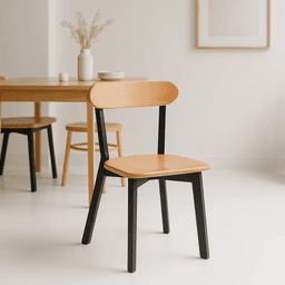 Silla Fresno de Madera - Negra