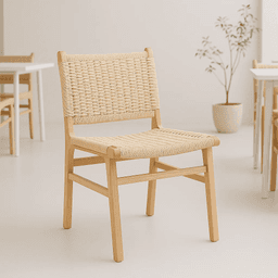 Silla Elisa Wegner Madera con Hilo de Cuerda - Natural (Cajas de 2 unidades, precio unitario)