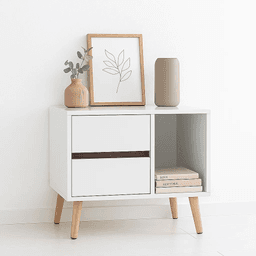 Velador Nordic Elegance blanco