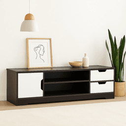 Rack de TV o Buffet con Cajones Night Black